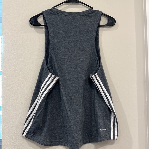 Adidas gray and white tank top- XL - Picture 5 of 6